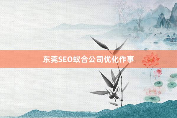 东莞SEO蚁合公司优化作事